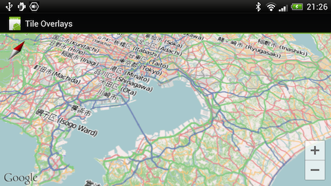 OpenStreetMap on Google Map API